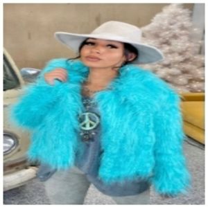Out of Your League Marabou Faux Fur Large